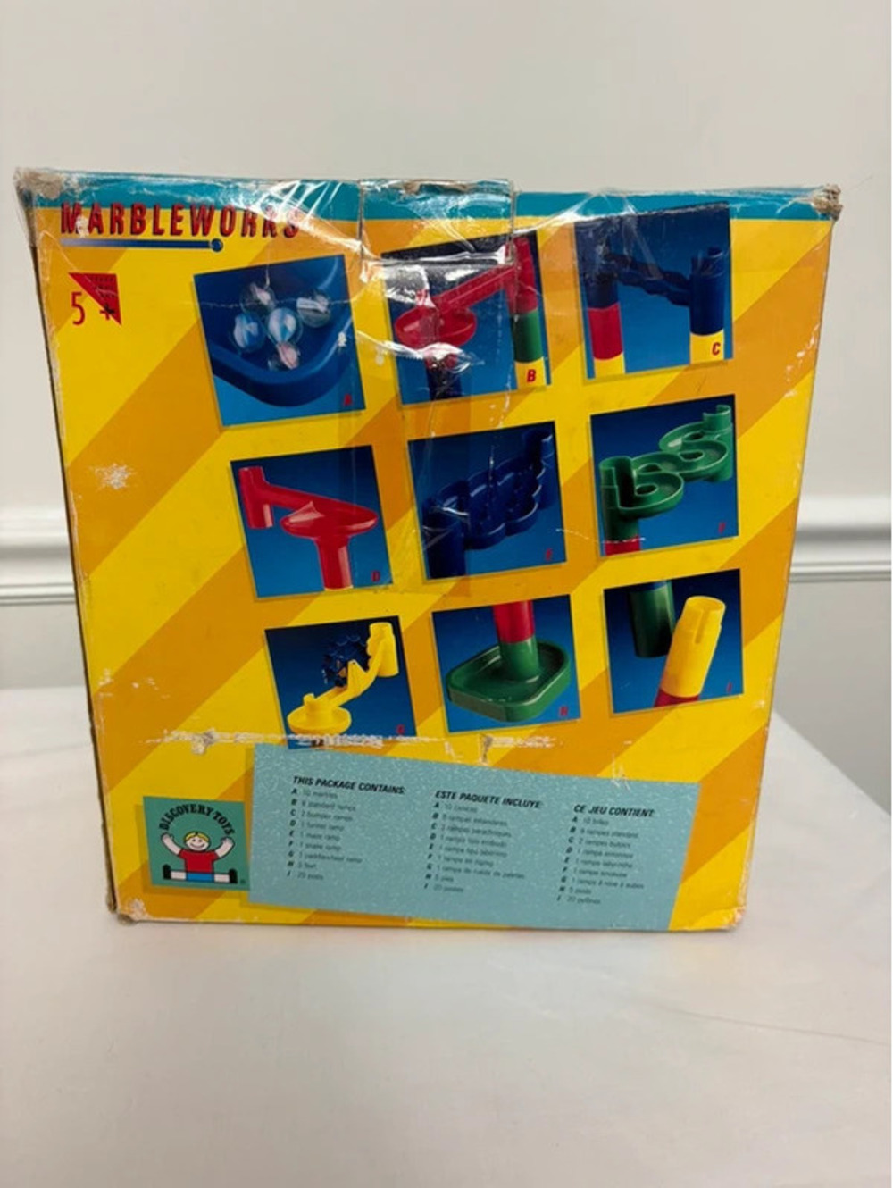 Vintage 1988 Discovery Toys Marbleworks Marble Run Complete Set Box Instructions
